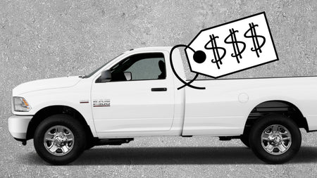 RAM truck with a price tag