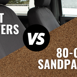Seat Covers vs. A Power Sander