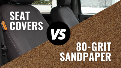 Seat Covers vs. A Power Sander