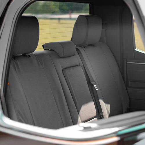 TigerTough seat covers for Toyota Tundra CrewMax rear seats  - gray Cordura fabric