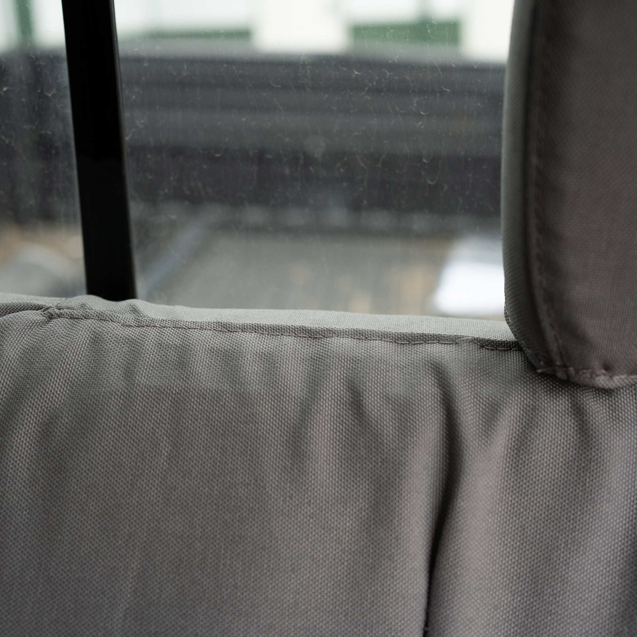 Detail photo showing a seam on this TigerTough seat cover for a RAM full bench seat.