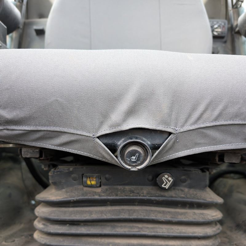 Antimicrobial CAT D-Series Skid Loader Seat Cover - Suspension Seat