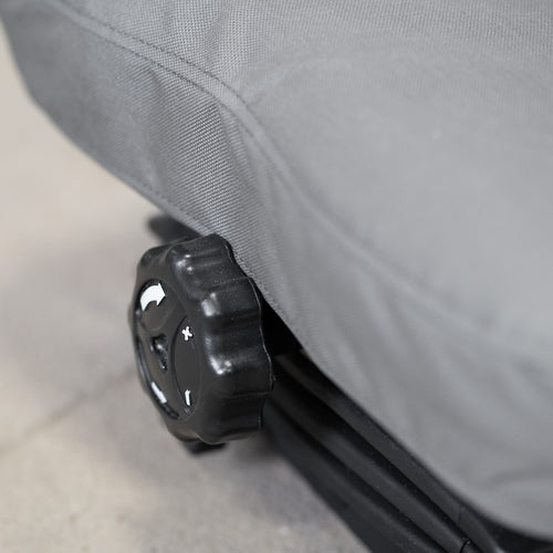 These seat coves won't interfere with the adjustment knob at the front of the seat