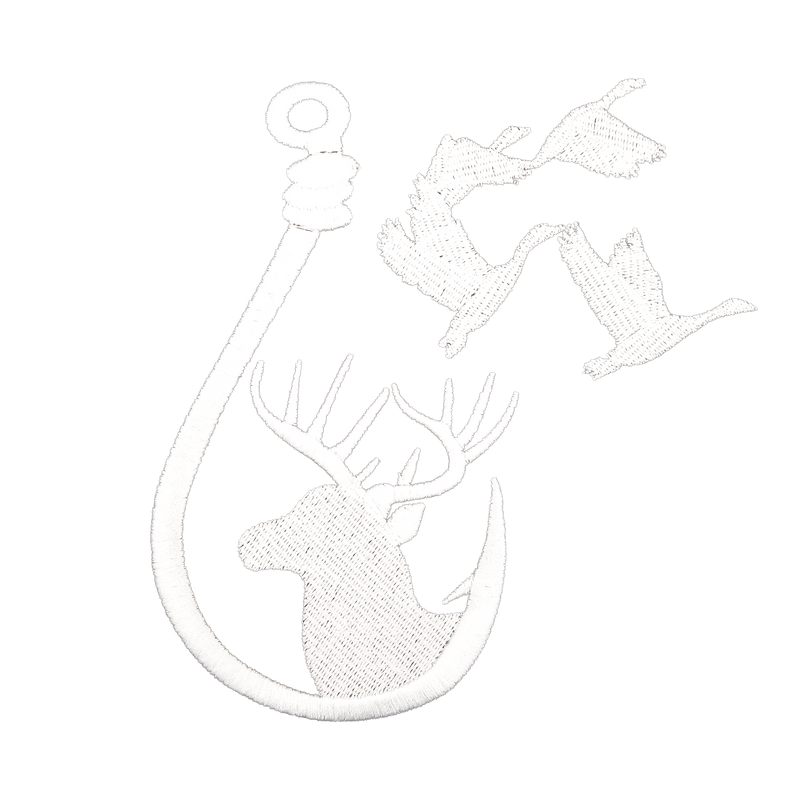 Stock Embroidery – Fishing + Hunting