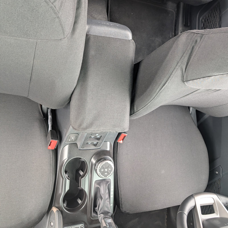 Antimicrobial Bucket Seat Covers & Console Cover for 4-Door Ford Bronco