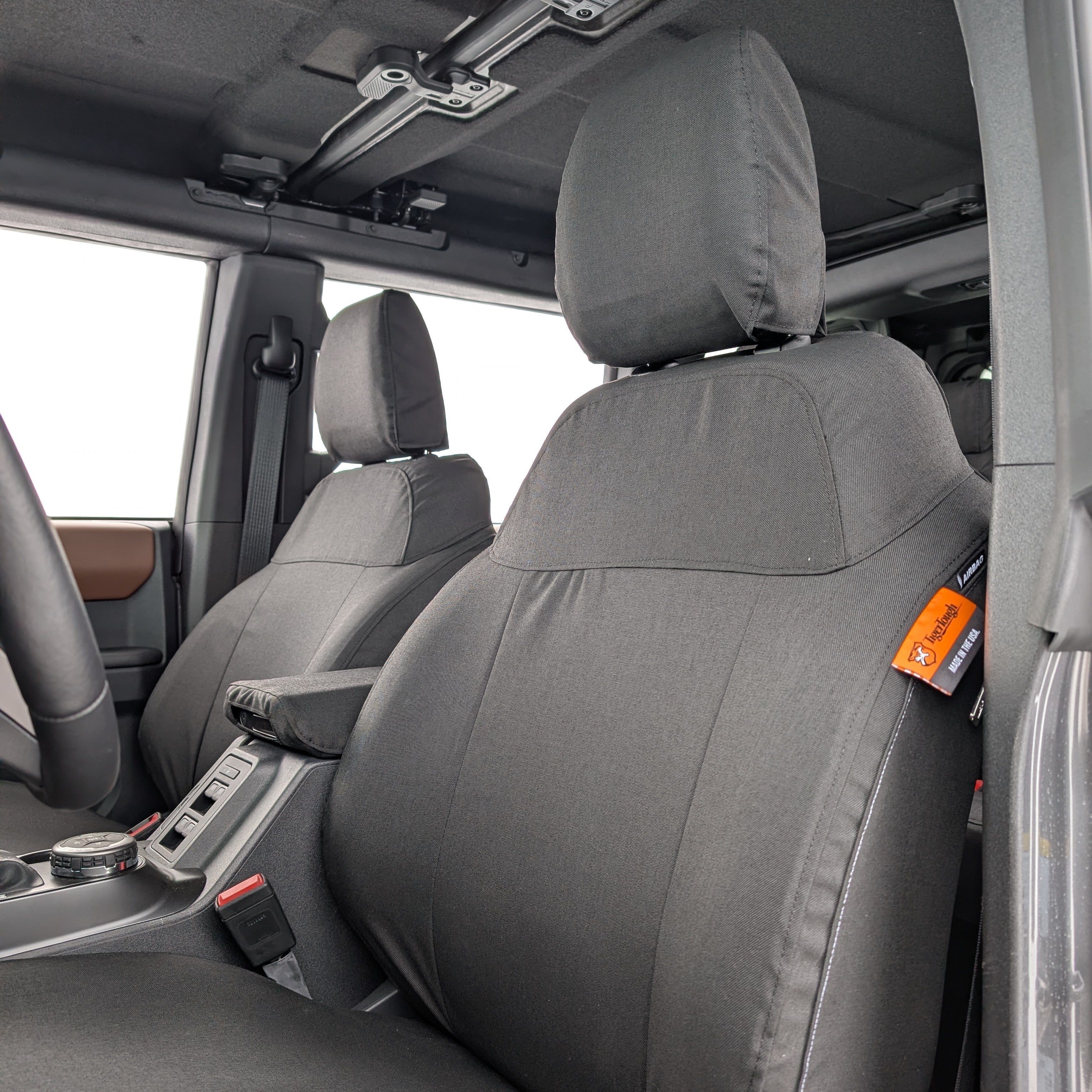 Bucket Seat Covers & Console Cover for 4-Door Ford Bronco (W0526012)--2