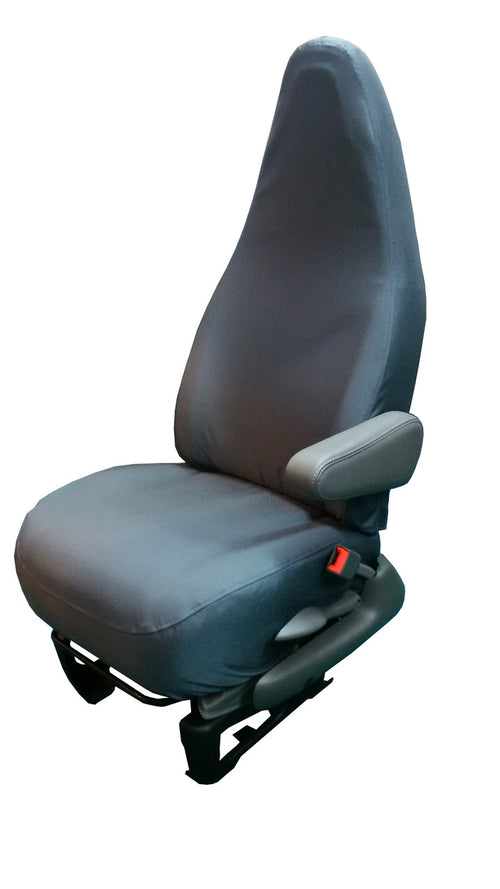 Chevy Express van seat with gray TigerTough seat covers.