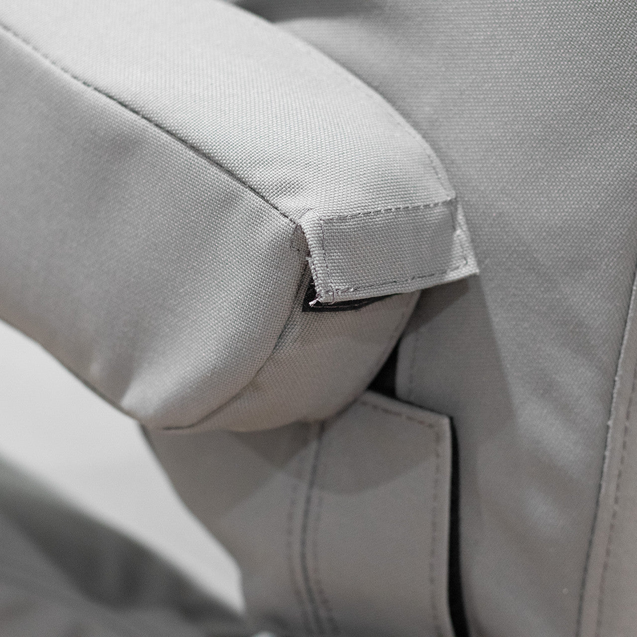 ISRI seat cover, armrest cover detail.