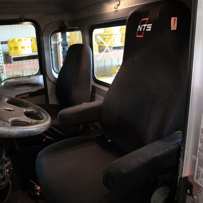 National Air Ride Seat with Black IronWeave TigerTough Seat Covers