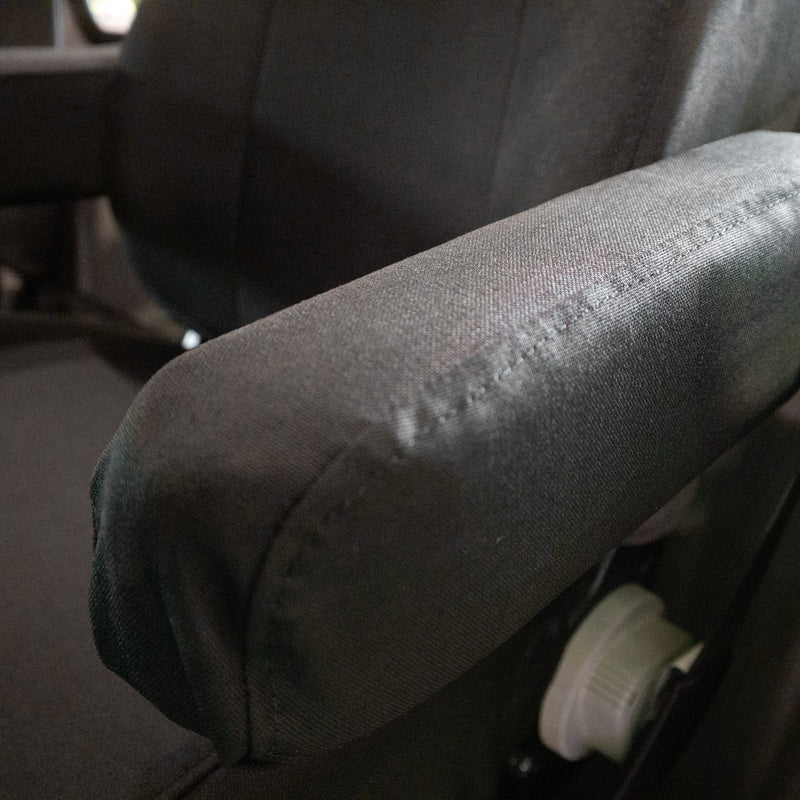 National Air Ride Seat with Black IronWeave TigerTough Seat Covers