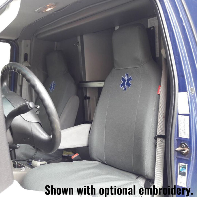 Front Antimicrobial Seat Covers for Ford E-Series Vans