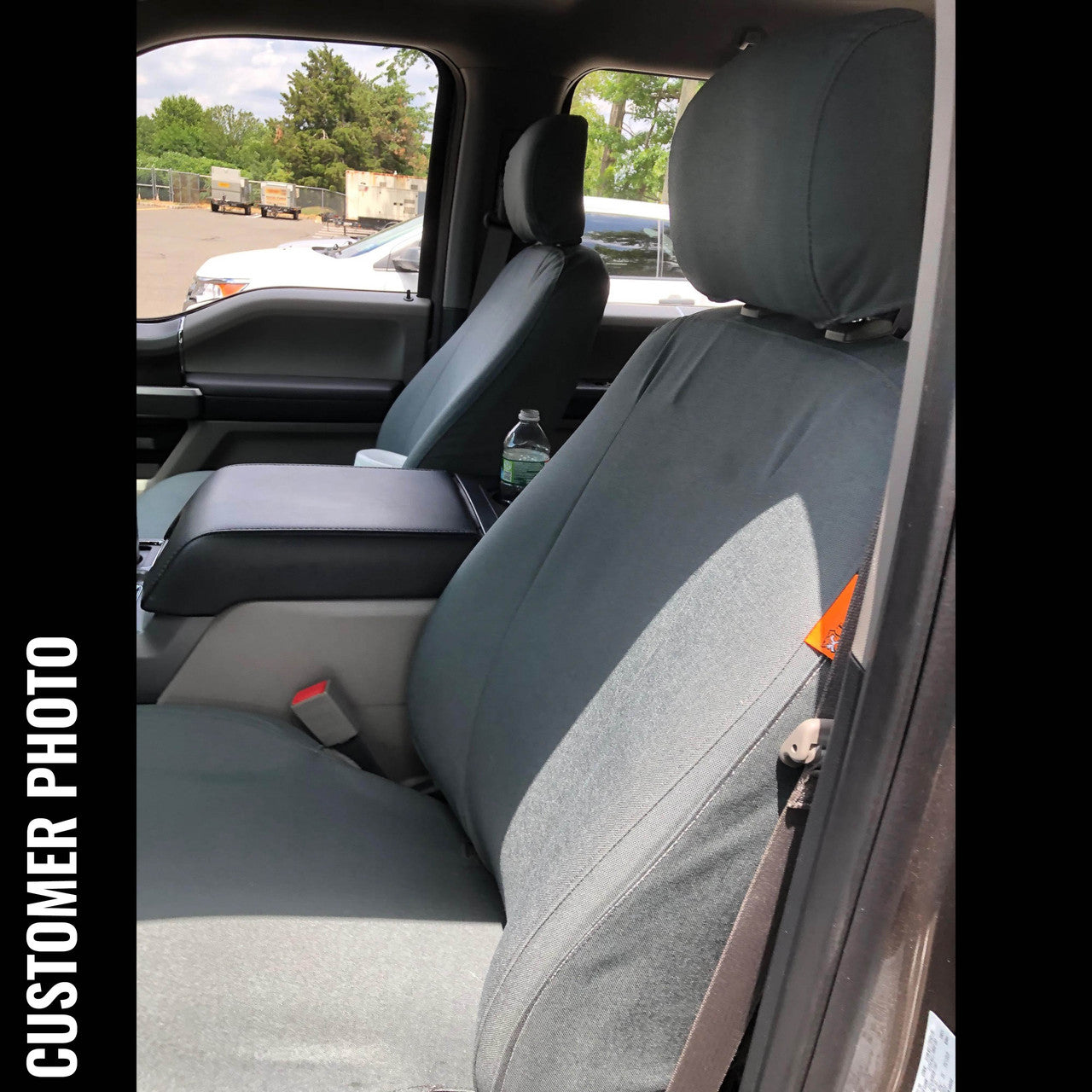 2021 Ford F150 with gray TigerTough seat cover