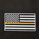 Thin Gold Line American Flag