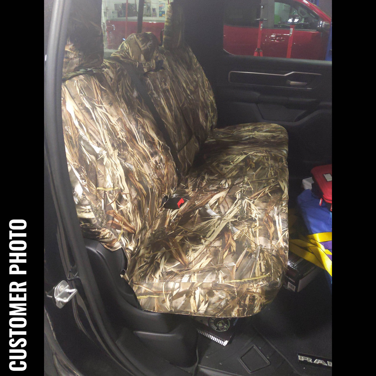 2019-2021 Ram 1500 Rear Seat Cover With Armrest 60/40 Bench - Kanati--6