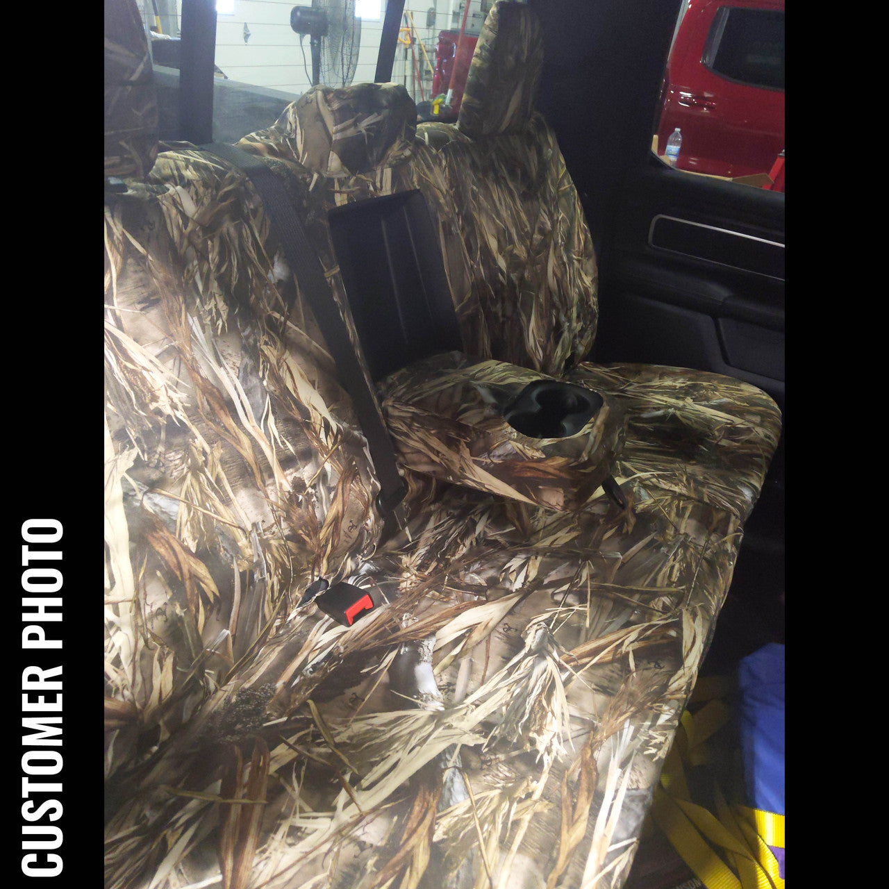 2019-2021 Ram 1500 Rear Seat Cover With Armrest 60/40 Bench - Kanati--5