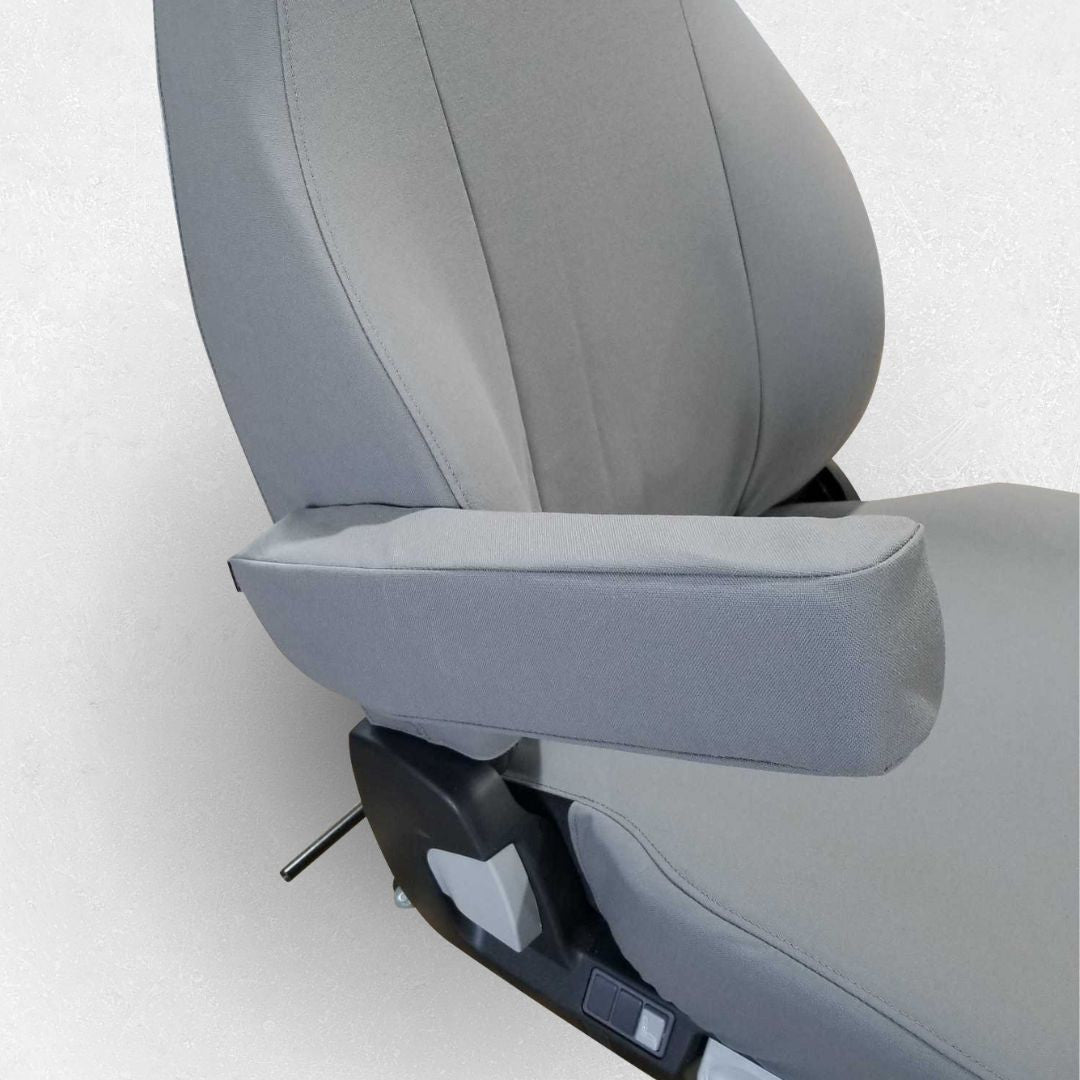 Heavy duty, waterproof, custom fit seat cover for Freightliner Cascadia Air Ride High Back Driver Seat