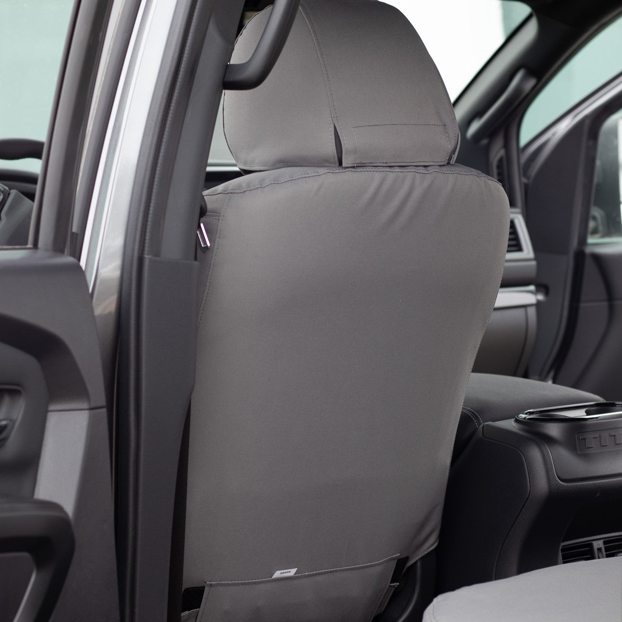 TigerTough Nissan Titan Heavy Duty Front Seat Covers - Back Detail