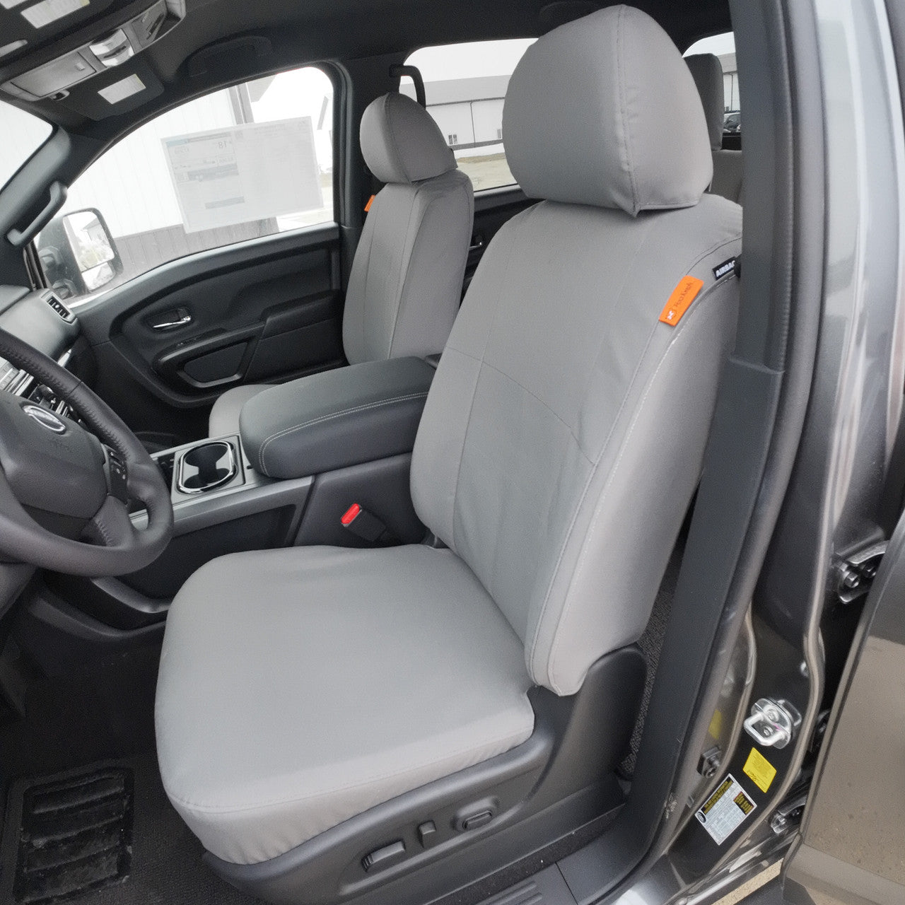 TigerTough Nissan Titan Heavy Duty Front Seat Covers. You're going to love them.