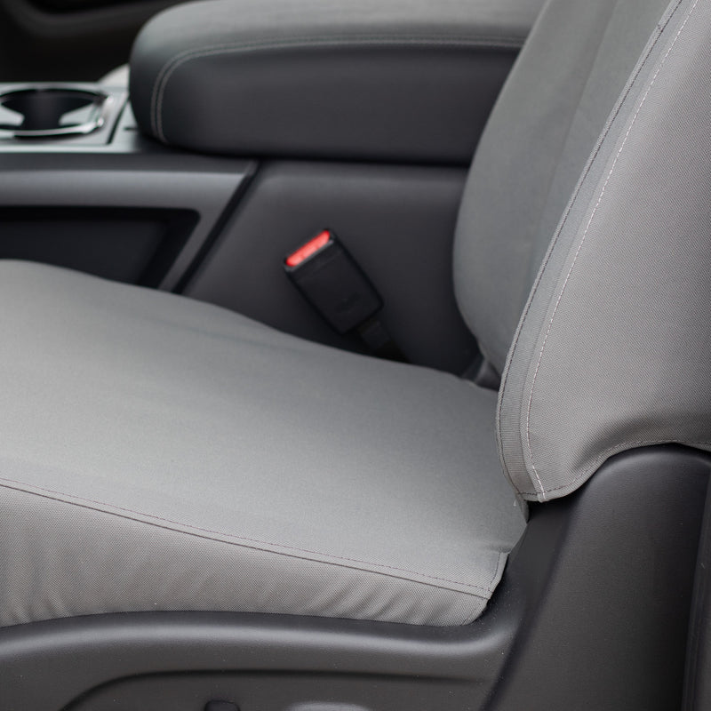 TigerTough Nissan Titan Heavy Duty Front Seat Covers - Seat bottom detail. Wow that fits so good.