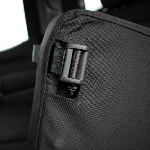 TigerTough seat cover does not restrict storage door functionality