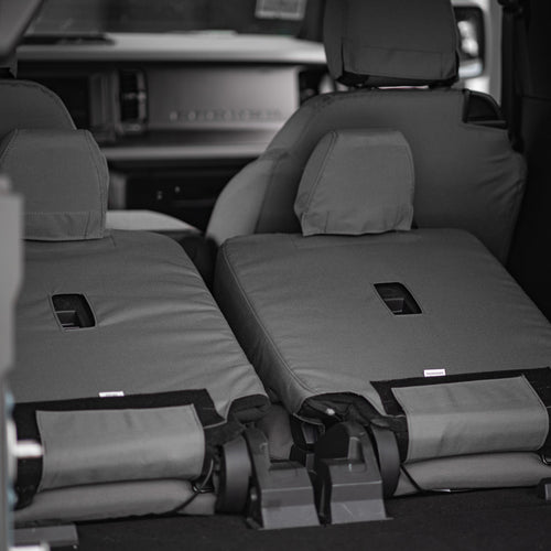 TigerTough Seat Covers protecting the seats in a Ford Bronco