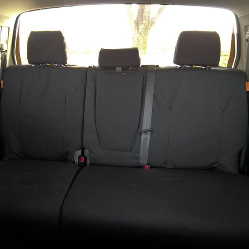 TigerTough seat covers for Toyota Tundra CrewMax rear seats  - black Cordura fabric