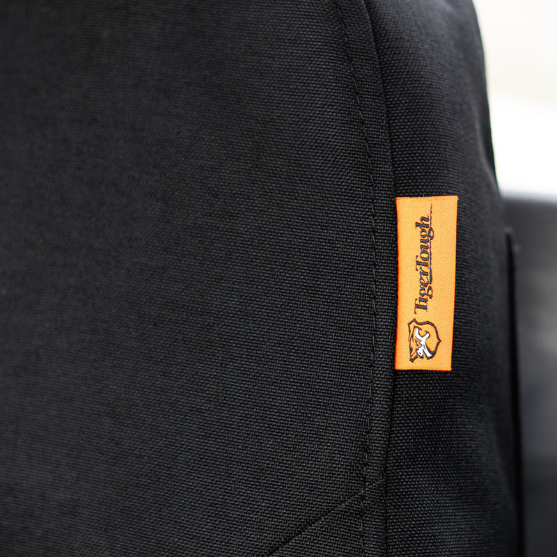 Equipment seat cover detail