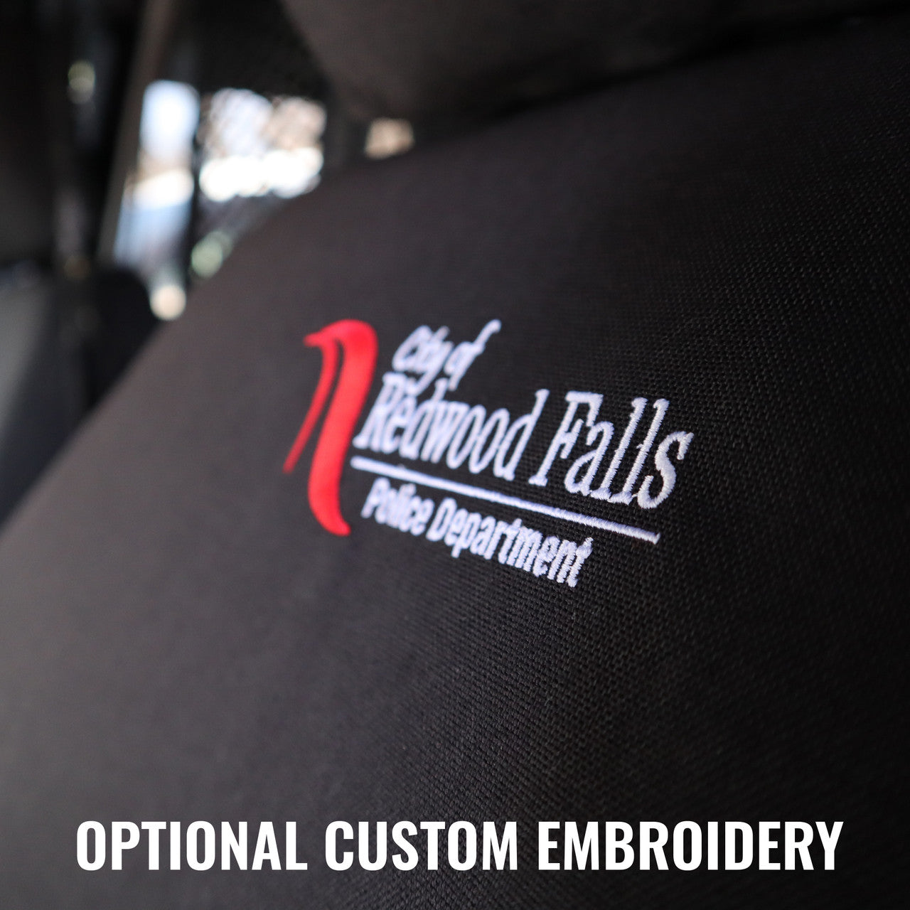 Custom Embroidery Work on TigerTough Seat Covers
