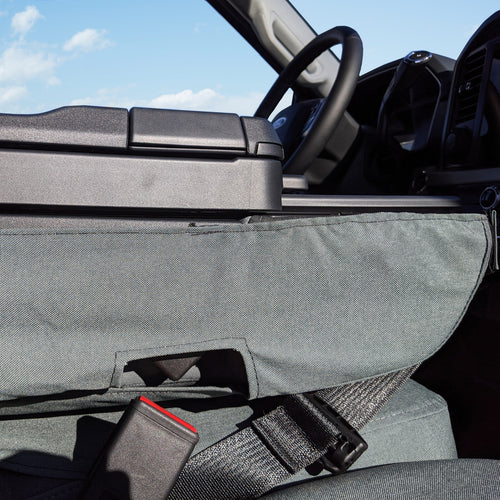 2021 Ford F150 with gray TigerTough seat cover