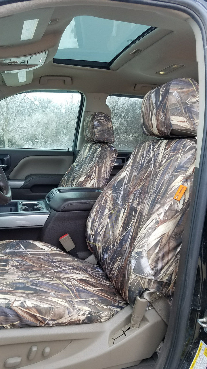 Chevy / GMC Truck with waterproof custom TigerTough seat covers.