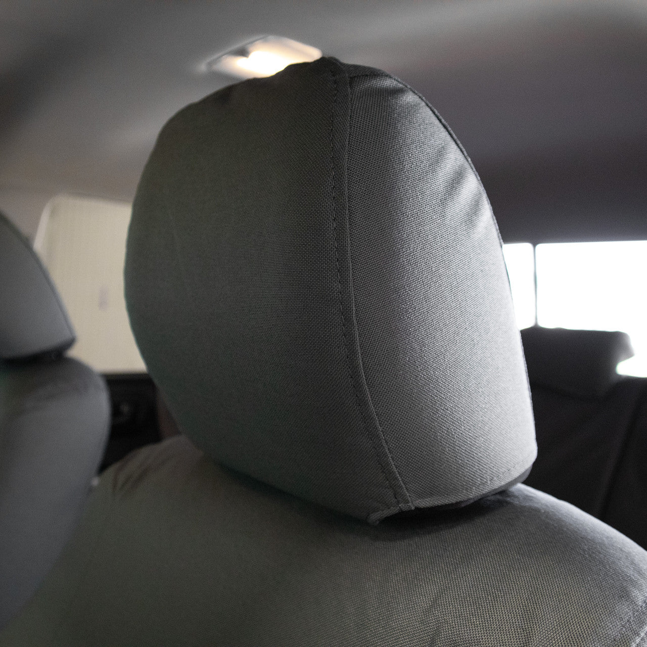 TigerTough Gray Seat Cover Toyota Tacoma Headrest Cover Detail