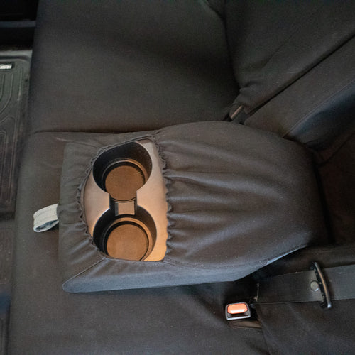 TigerTough seat covers for Toyota Tundra CrewMax rear seats  - black Cordura fabric