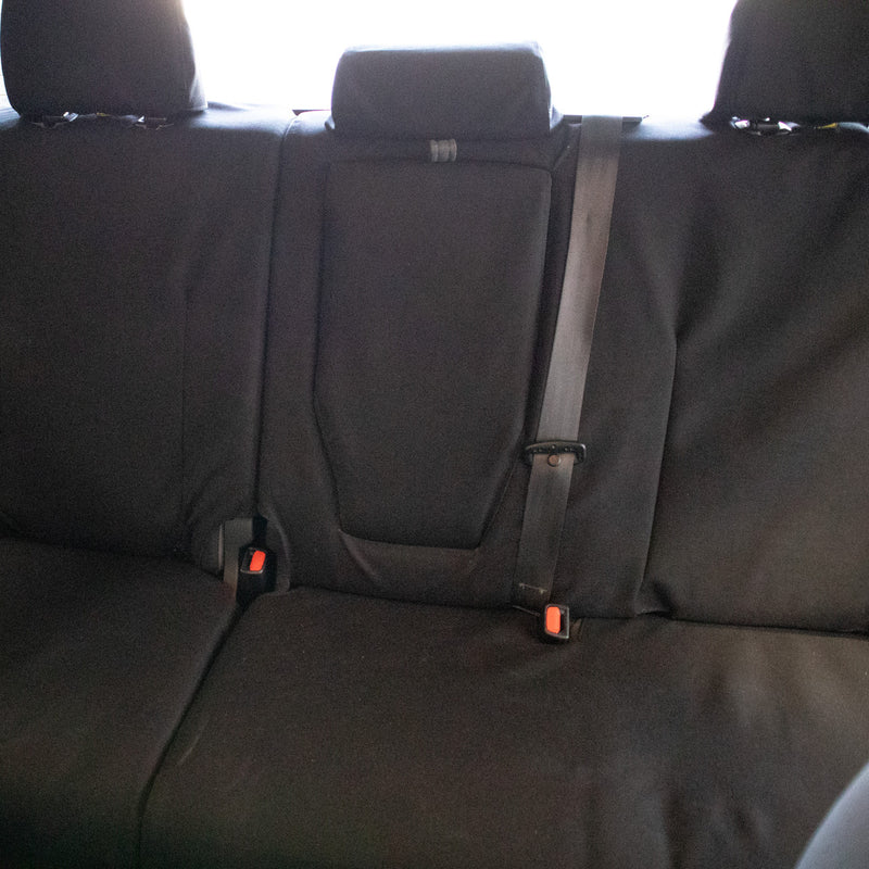 TigerTough seat covers for Toyota Tundra CrewMax rear seats  - black Cordura fabric