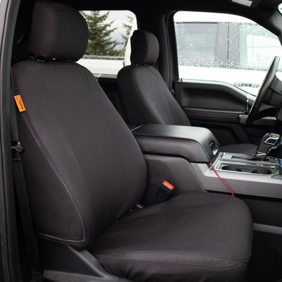 Ford Police F150 with black TigerTough seat covers.