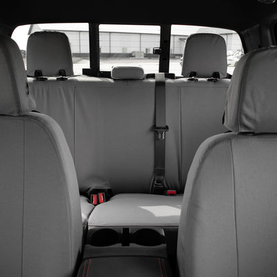 TigerTough Rear Seat Covers for the Chevy Colorado - Gray Ironweave