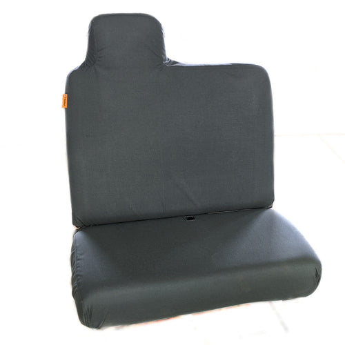 Hino 268 Passenger Bench with Gray IronWeave TigerTough Seat Cover