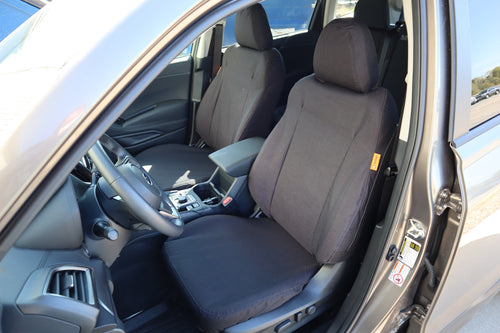 Subaru Forester/Crosstrek with black TigerTough seat covers