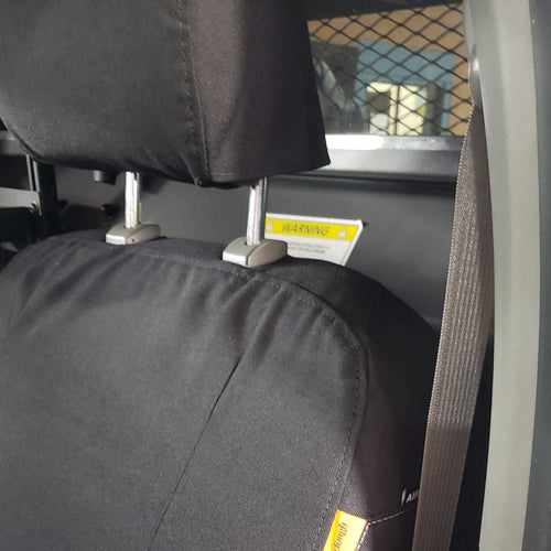 Ford Police F150 with black TigerTough seat covers.