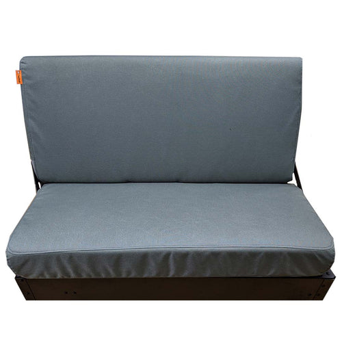 Freightliner Passenger Bench with Gray IronWeave TigerTough Seat Covers
